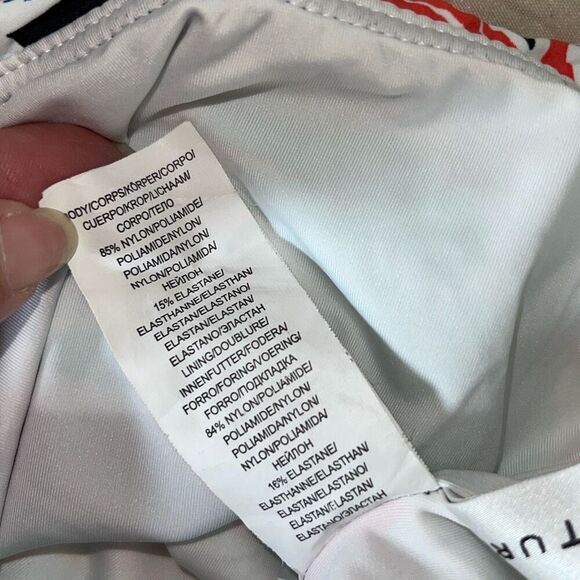 Trina Turk Womens Tropic Wave Off The Shoulder One Piece Swimsuit Multicolor 4 - Picture 10 of 10